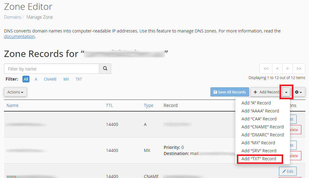 add a DMARC record